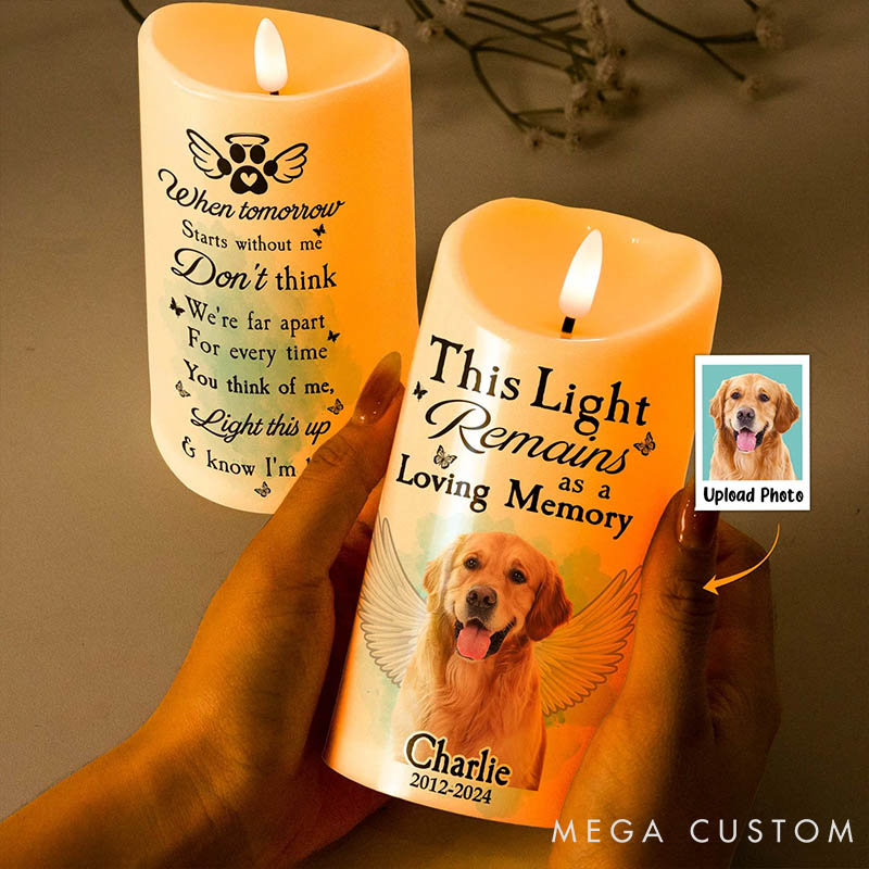Personalized Pet Lover every Time Miss Me Light this Up and Know I'm Here Candles