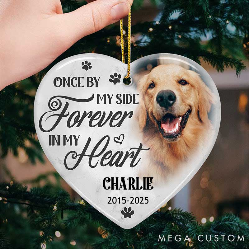 Personalized Pet Lover if Love could have Kept You Here Christmas Ornament