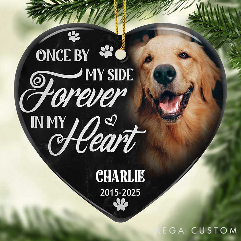 Personalized Pet Lover if Love could have Kept You Here Christmas Ornament