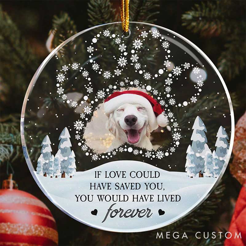 Personalized Pet Lover if Love could have Saved You Ornament