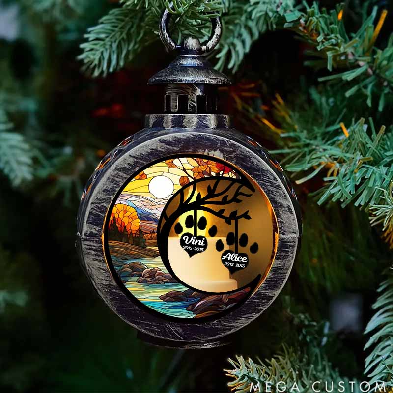 Personalized Pet Lover in Heaven Lantern Ornament