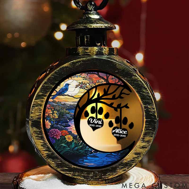 Personalized Pet Lover in Heaven Lantern Ornament