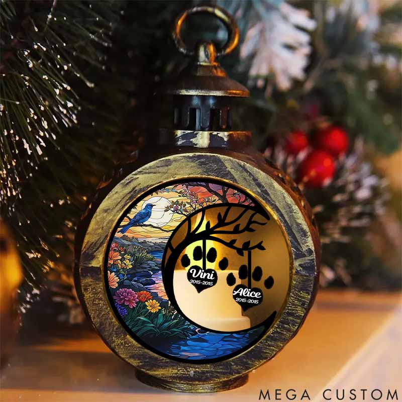 Personalized Pet Lover in Heaven Lantern Ornament