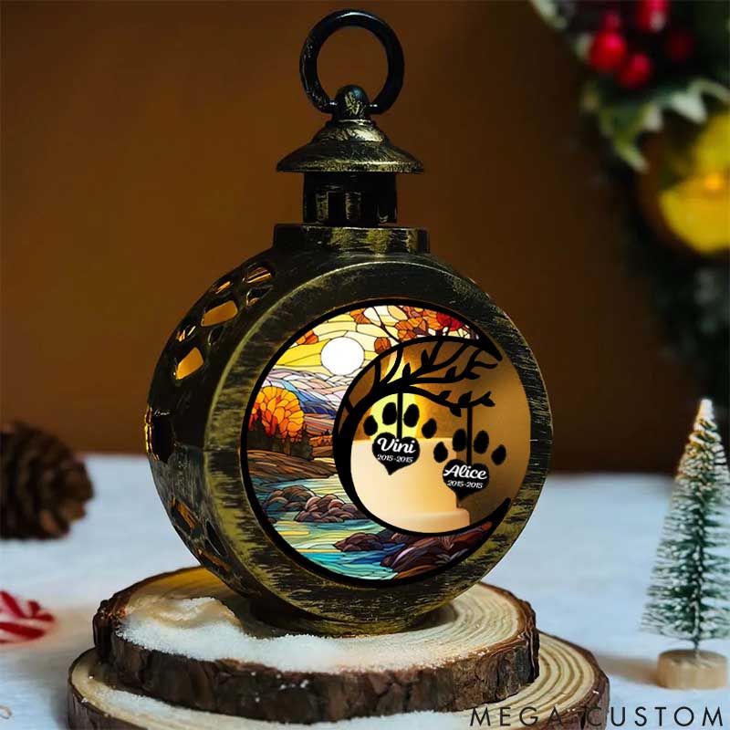 Personalized Pet Lover in Heaven Lantern Ornament