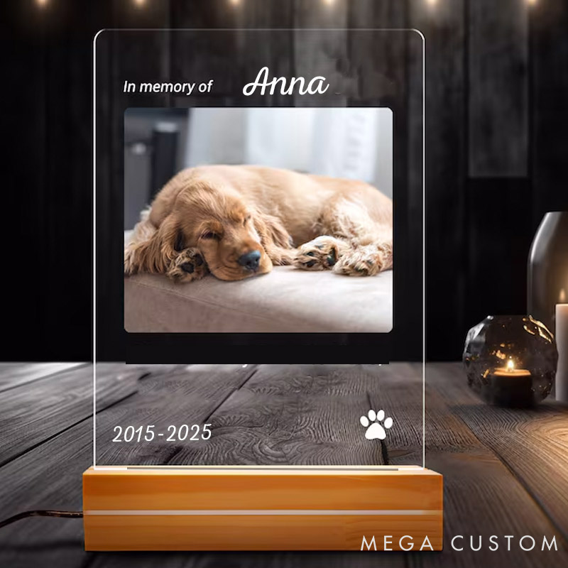 Personalized Pet Lover in Memory of Pet Light