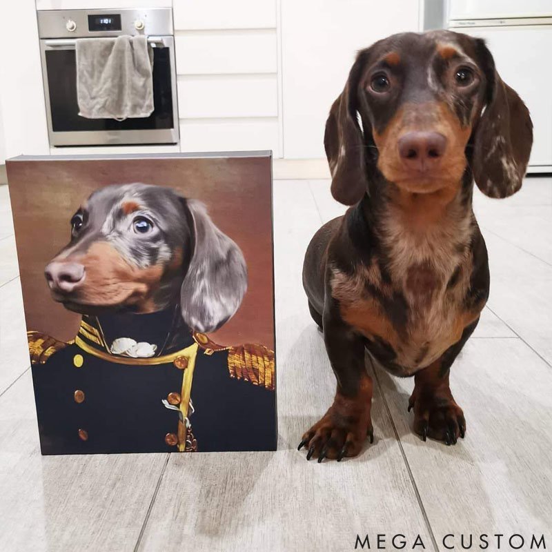 Personalized Pet Lover the Admiral Pet Portrait