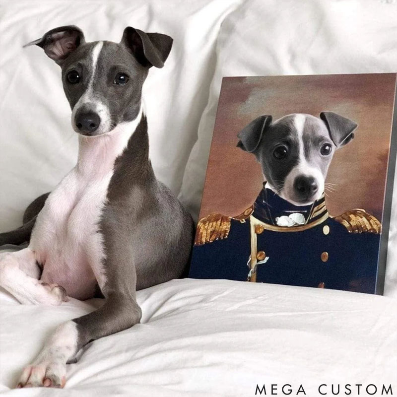 Personalized Pet Lover the Admiral Pet Portrait
