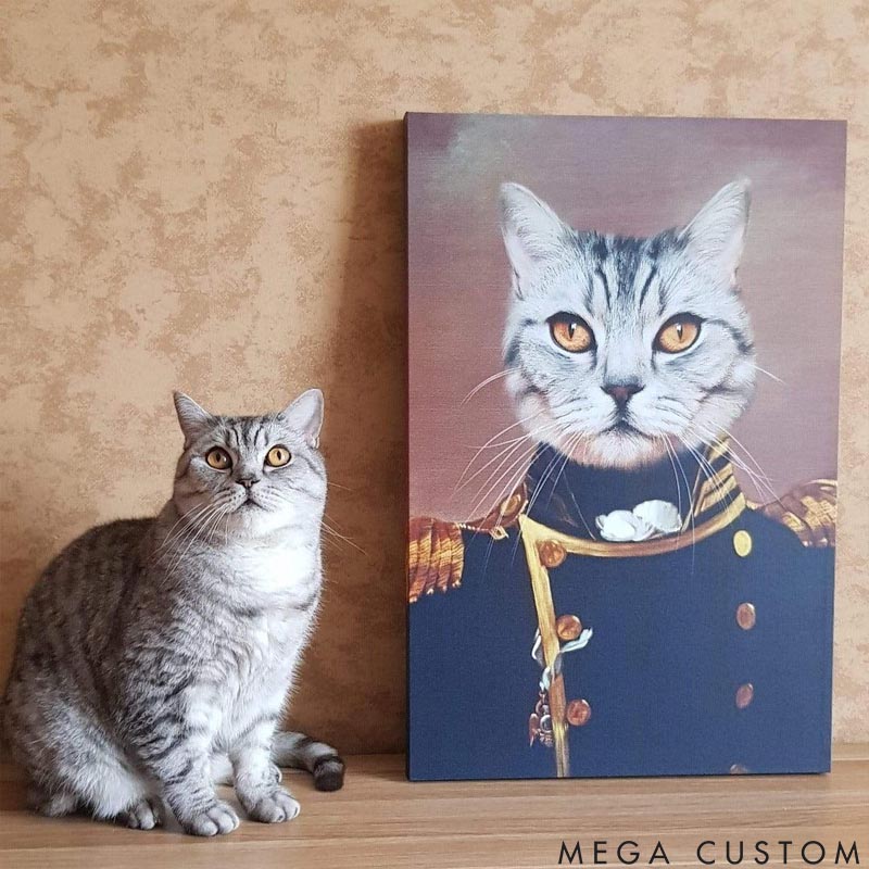 Personalized Pet Lover the Admiral Pet Portrait