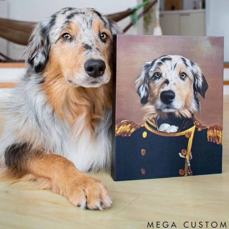 Personalized Pet Lover the Admiral Pet Portrait