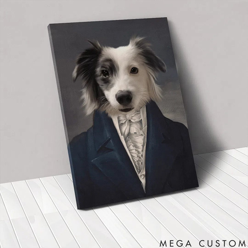 Personalized Pet Lover the Aristocrat Pet Portrait