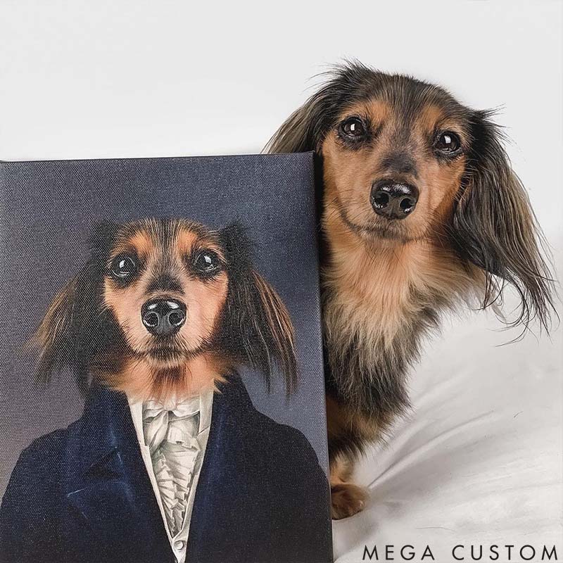 Personalized Pet Lover the Aristocrat Pet Portrait