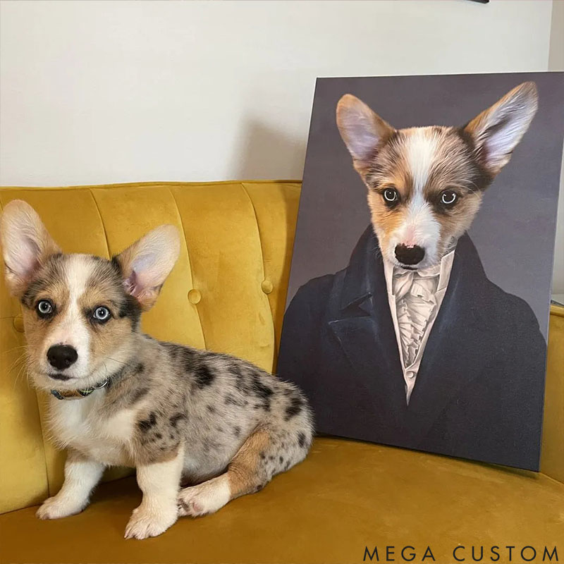 Personalized Pet Lover the Aristocrat Pet Portrait