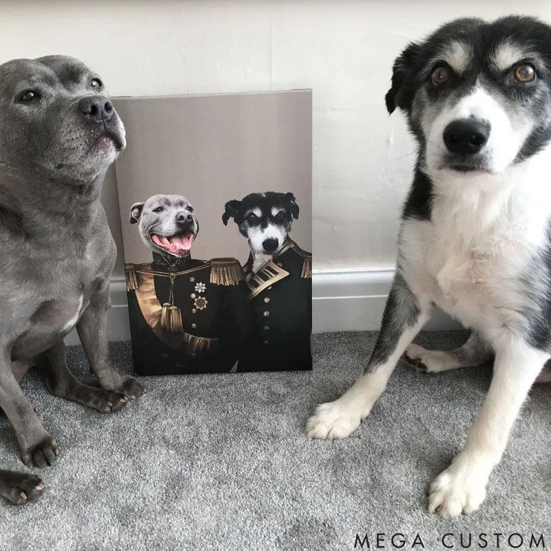 Personalized Pet Lover the Brothers in Arms Pet Portrait