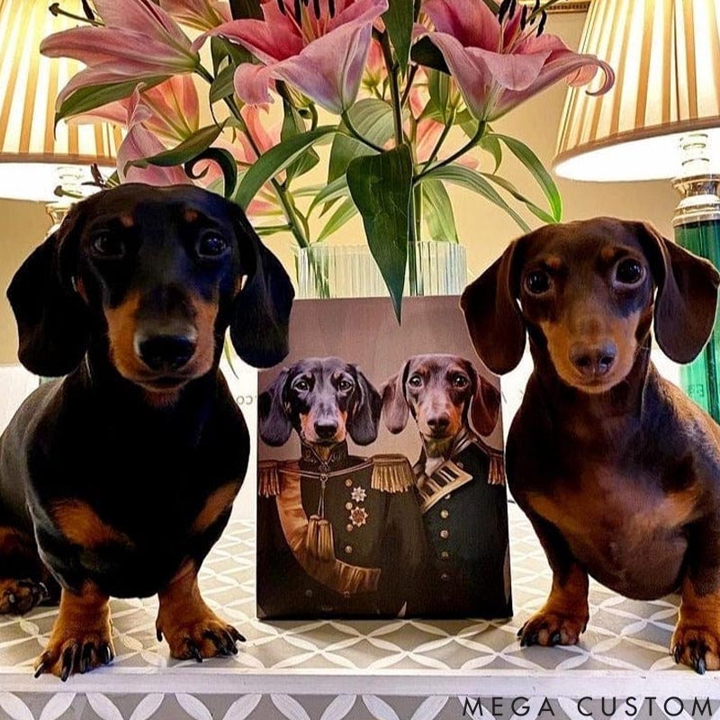 Personalized Pet Lover the Brothers in Arms Pet Portrait