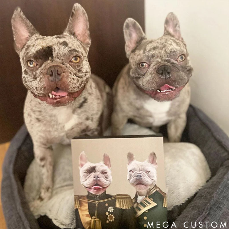 Personalized Pet Lover the Brothers in Arms Pet Portrait