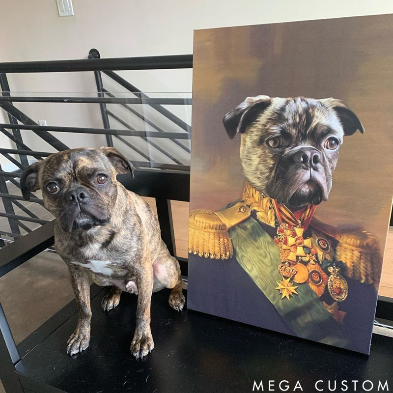 Personalized Pet Lover the Colonel Pet Portrait