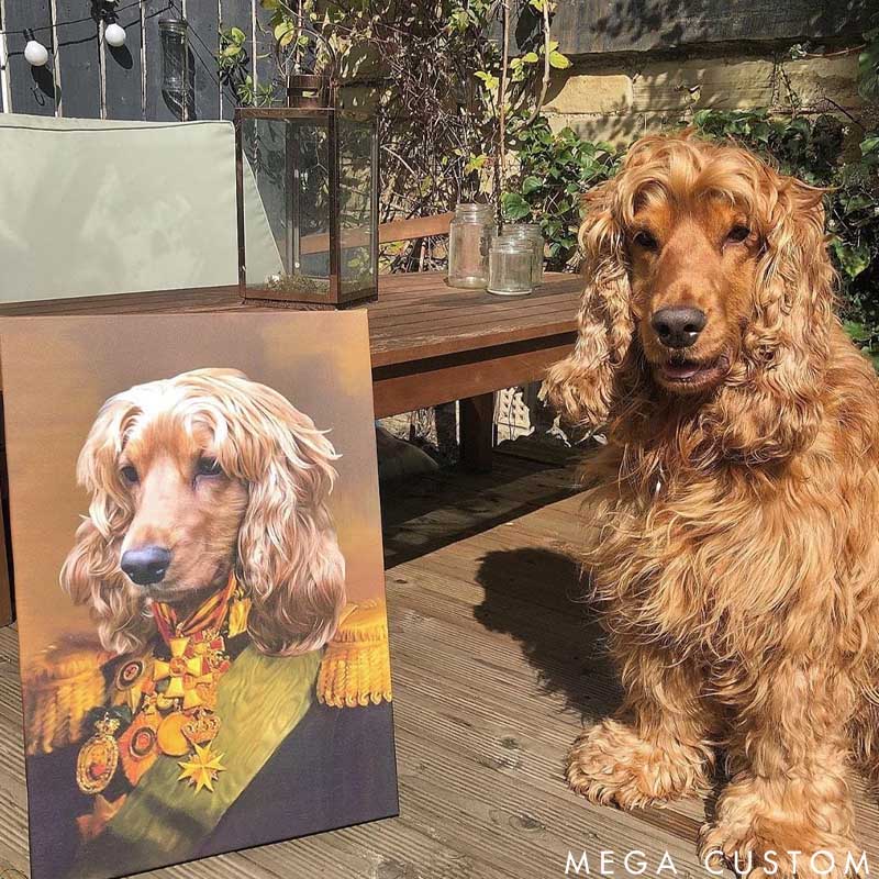 Personalized Pet Lover the Colonel Pet Portrait