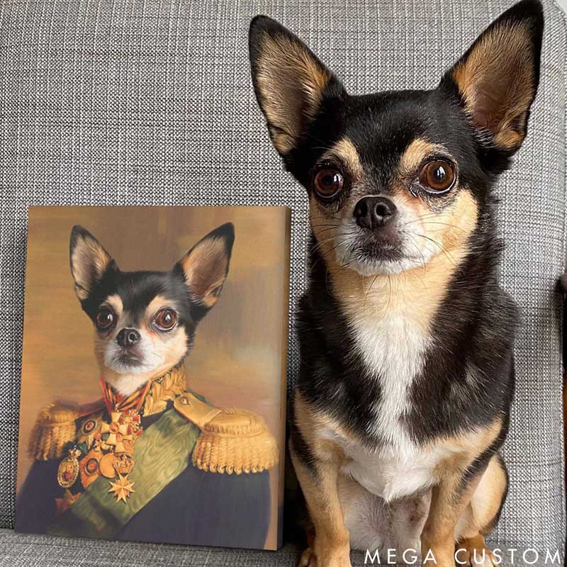 Personalized Pet Lover the Colonel Pet Portrait
