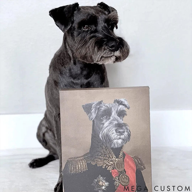 Personalized Pet Lover the Major Pet Portrait