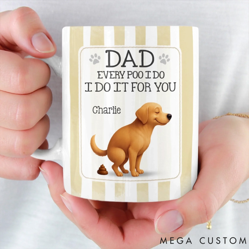 Personalized Pet Lover the Poop Prince Strikes Again Mug