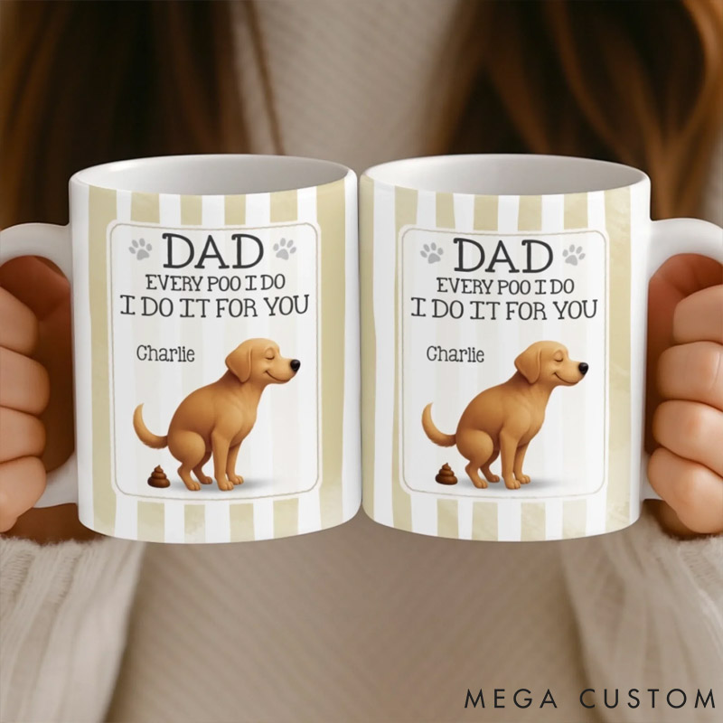 Personalized Pet Lover the Poop Prince Strikes Again Mug