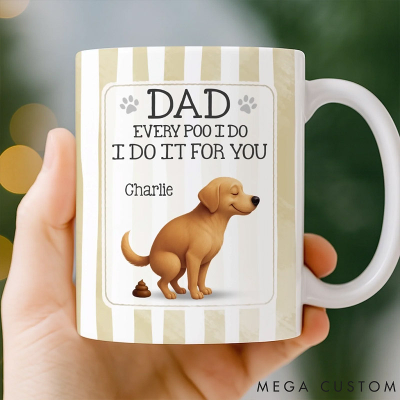 Personalized Pet Lover the Poop Prince Strikes Again Mug