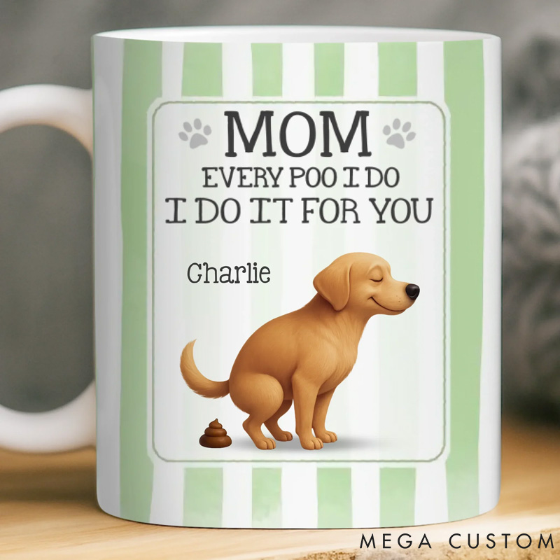 Personalized Pet Lover the Poop Prince Strikes Again Mug