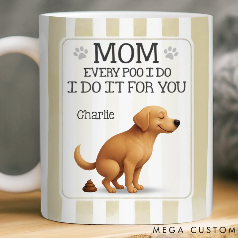 Personalized Pet Lover the Poop Prince Strikes Again Mug