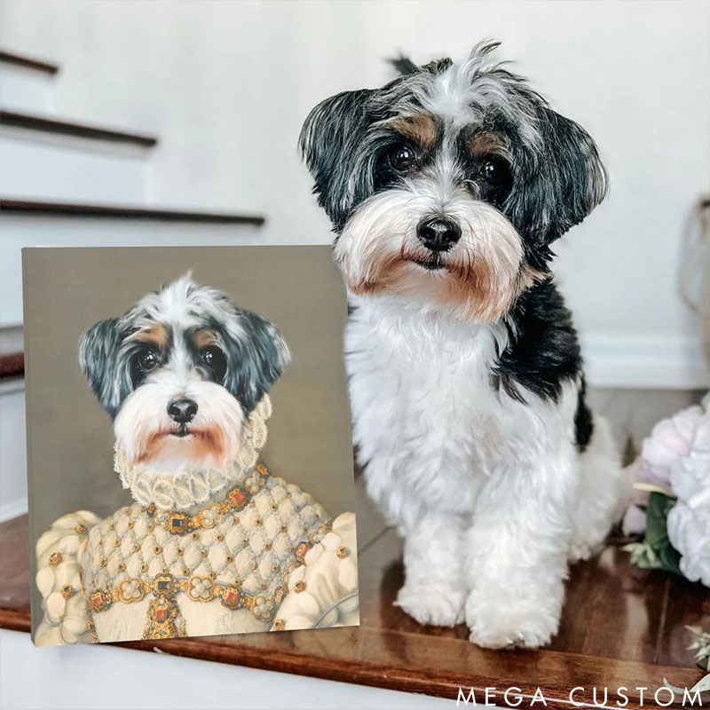 Personalized Pet Lover the Princess Pet Portrait