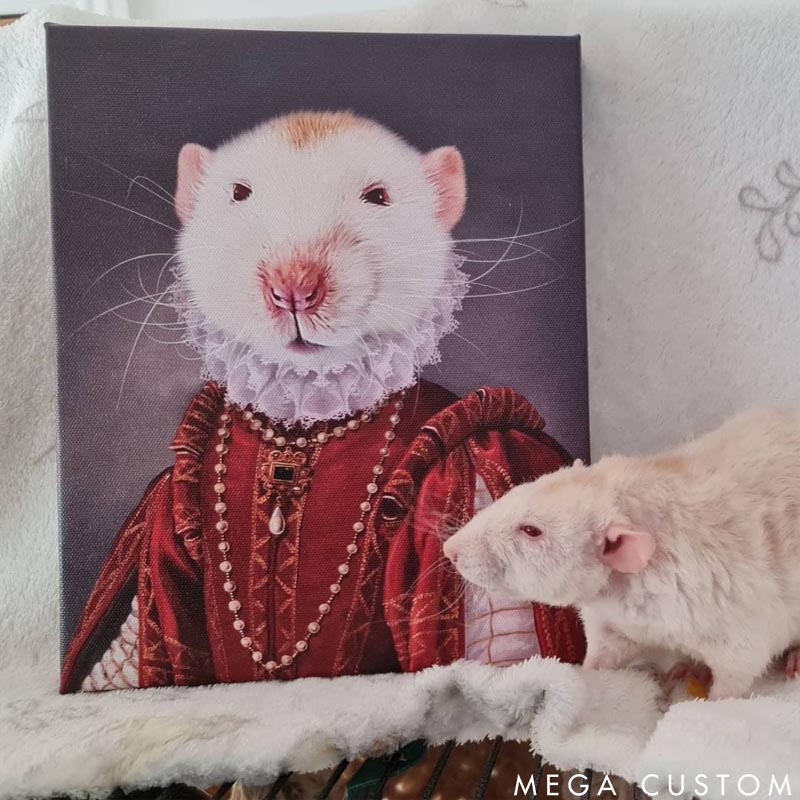 Personalized Pet Lover the Queen of Roses Pet Portrait