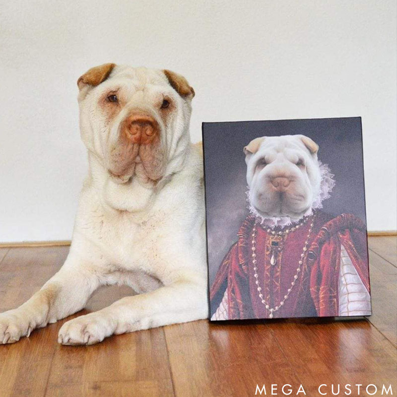 Personalized Pet Lover the Queen of Roses Pet Portrait