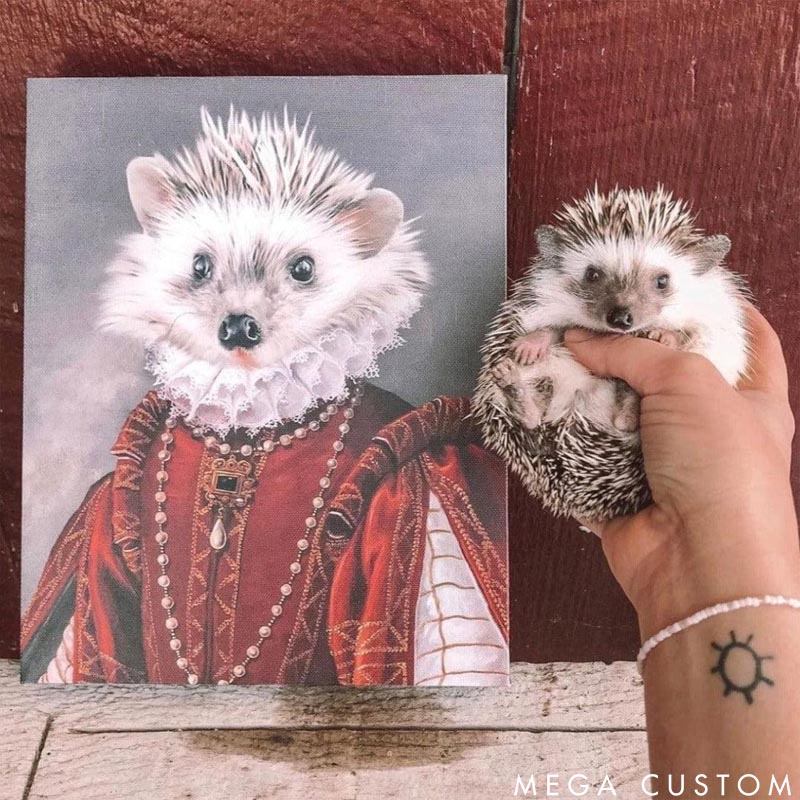 Personalized Pet Lover the Queen of Roses Pet Portrait