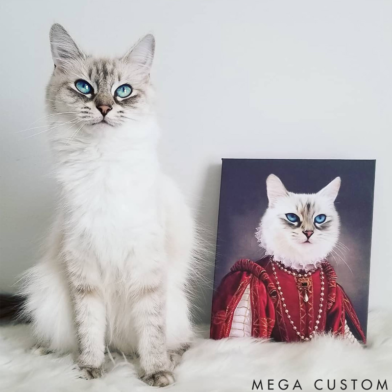 Personalized Pet Lover the Queen of Roses Pet Portrait