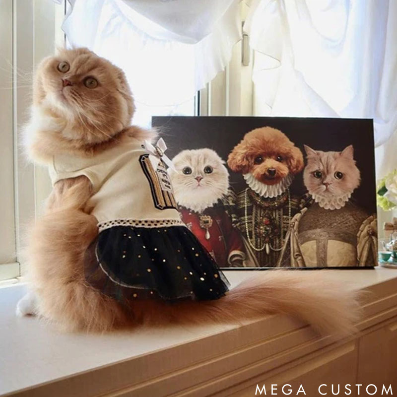 Personalized Pet Lover the Three Queens Pet Portrait