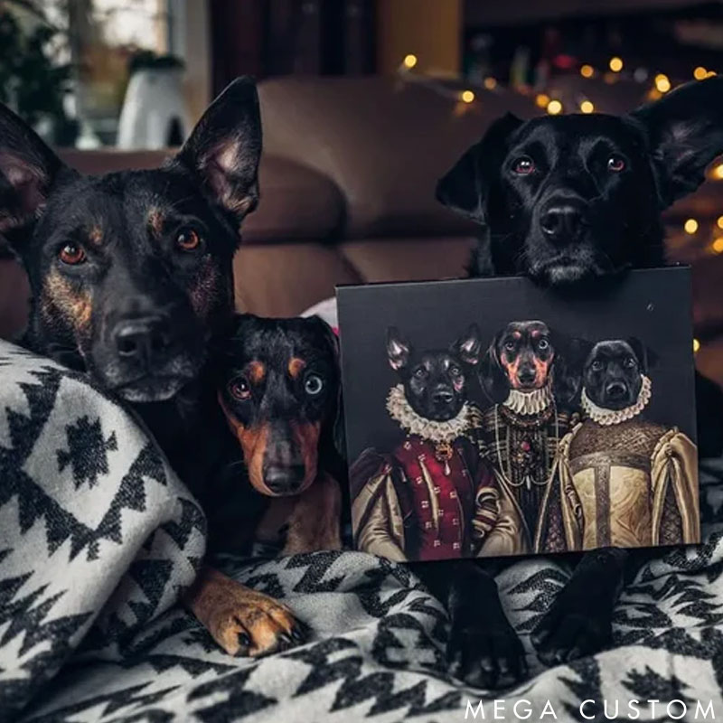 Personalized Pet Lover the Three Queens Pet Portrait