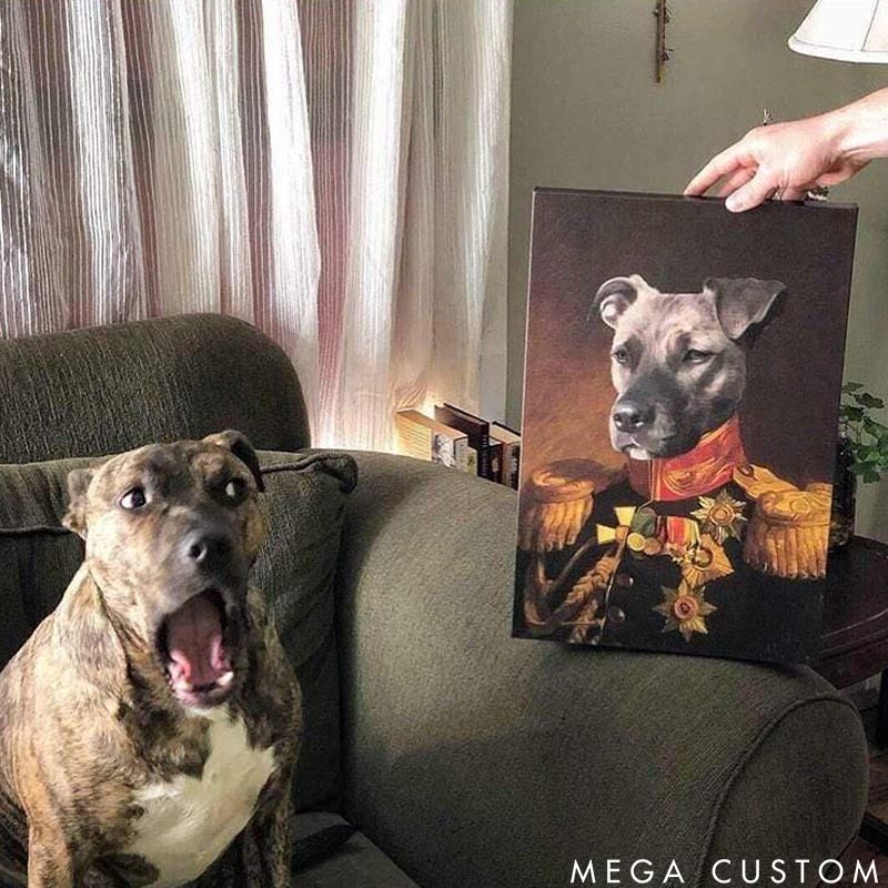 Personalized Pet Lover the Veteran Pet Portrait