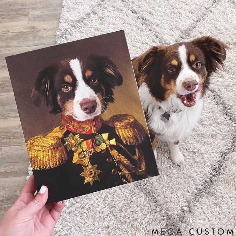 Personalized Pet Lover the Veteran Pet Portrait