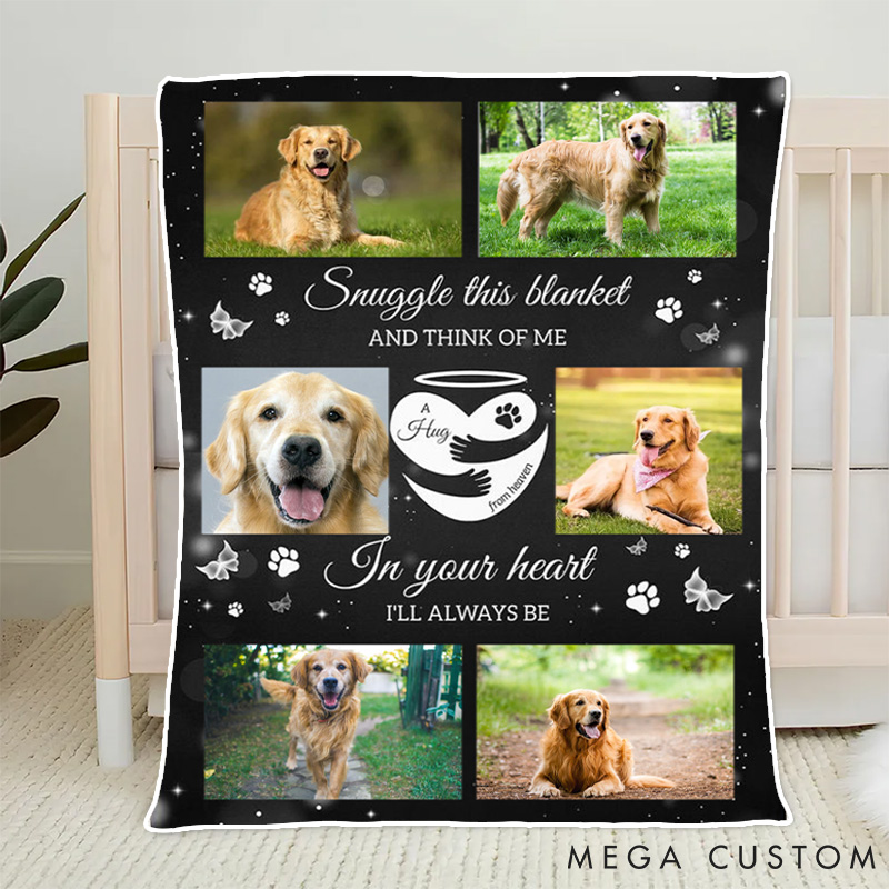 Personalized Pet Lover this Blanket and Think of Me Memorial Pet Throw Blanket