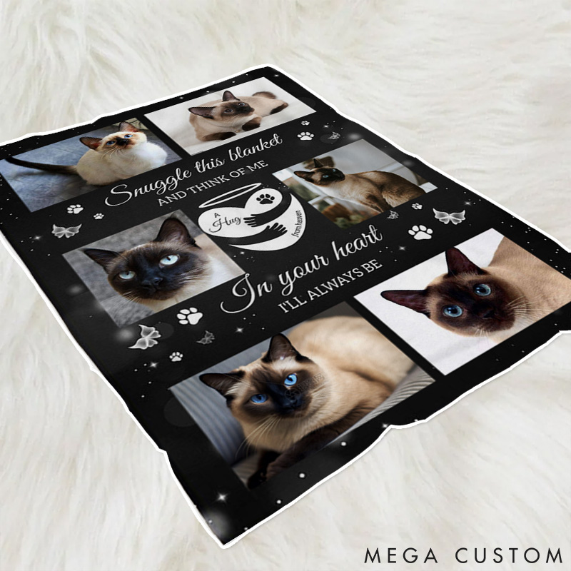 Personalized Pet Lover this Blanket and Think of Me Memorial Pet Throw Blanket