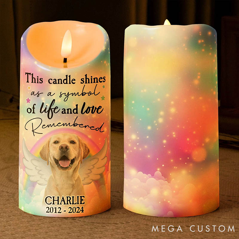 Personalized Pet Lover this Candle Shines as a Symbol of Life and Love Candles