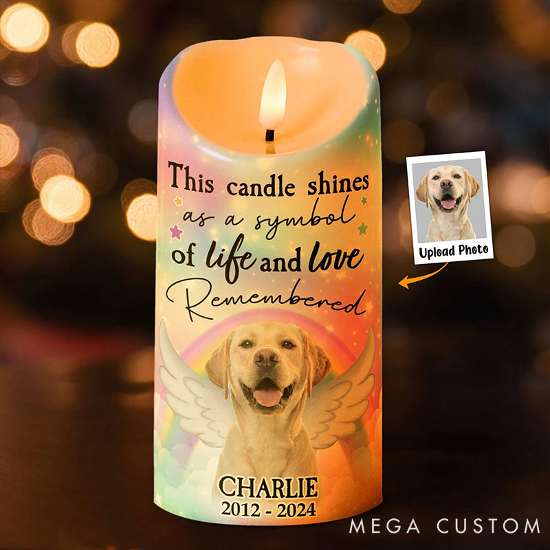 Personalized Pet Lover this Candle Shines as a Symbol of Life and Love Candles