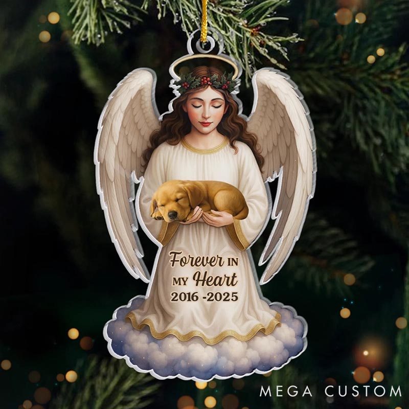 Personalized Pet Lover until We Meet Again Christmas Ornament