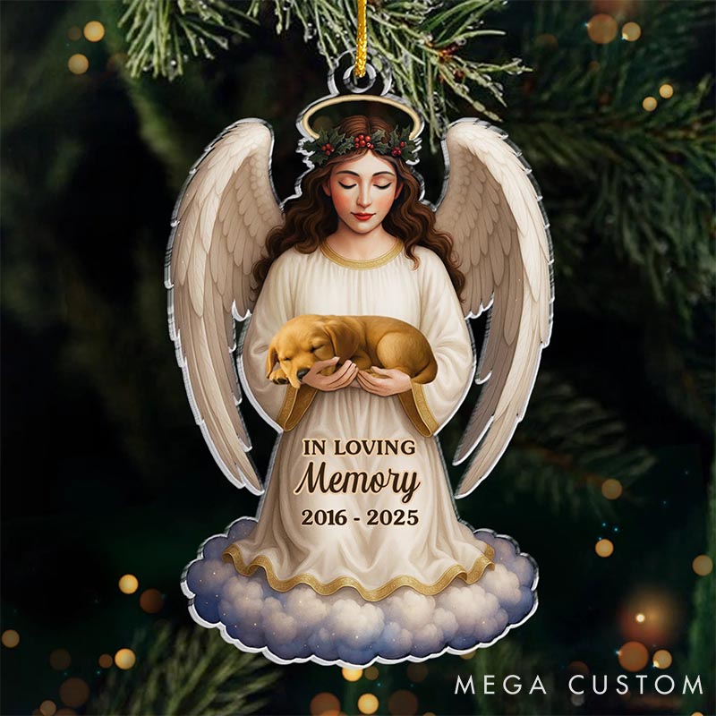 Personalized Pet Lover until We Meet Again Christmas Ornament