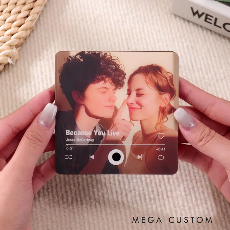 Personalized Photo Album Fridge Magnet Wall Photo Sticker Music Movement Music Fridge Magnet Without Cell Phone Photo Music Christmas Gift