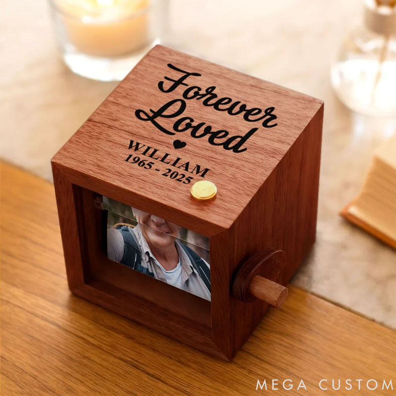 Personalized Photo Forever Loved Memorial Dog Cat Flipbook Frame Animation Machine Gift for Pet Lover for Dog Lover