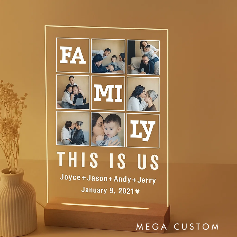 Personalized Photo Gift and Gift for Her and Personalized Music Gift with Code and Romantic Plaque for Him or Her and Anniversary