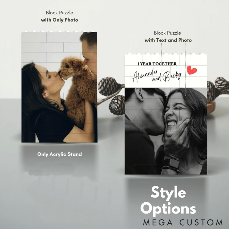 Personalized Photo Puzzles Blocks Puzzles Anniversary Gifts for Your Loved one Valentines Gift For Pet Lover