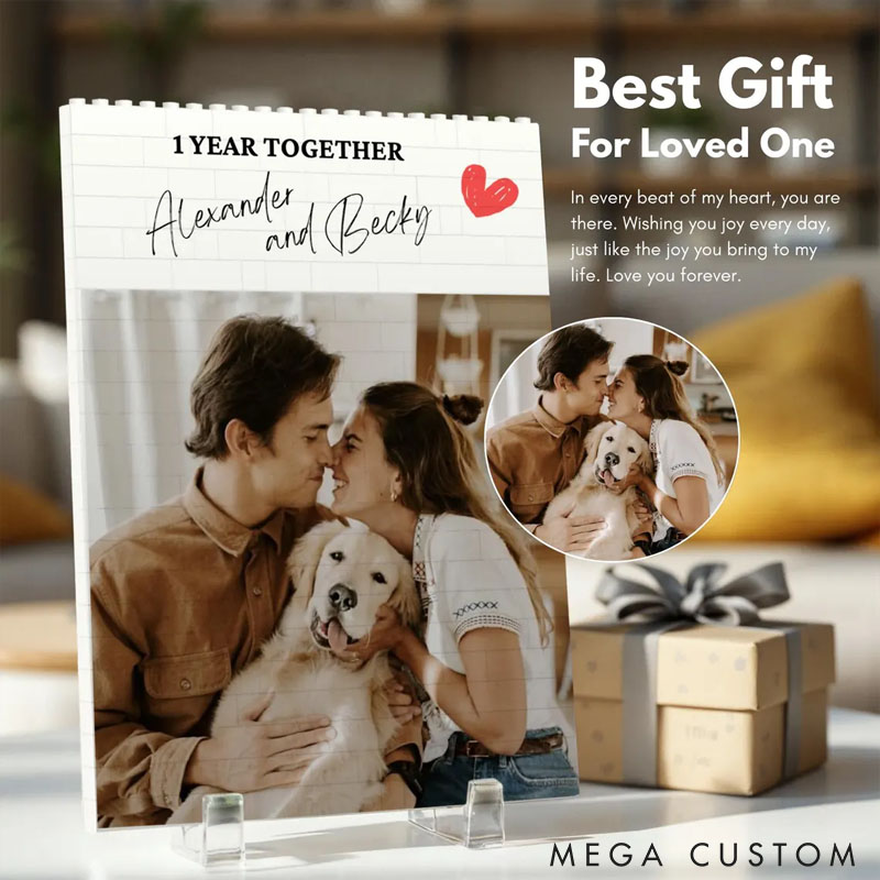 Personalized Photo Puzzles Blocks Puzzles Anniversary Gifts for Your Loved one Valentines Gift For Pet Lover