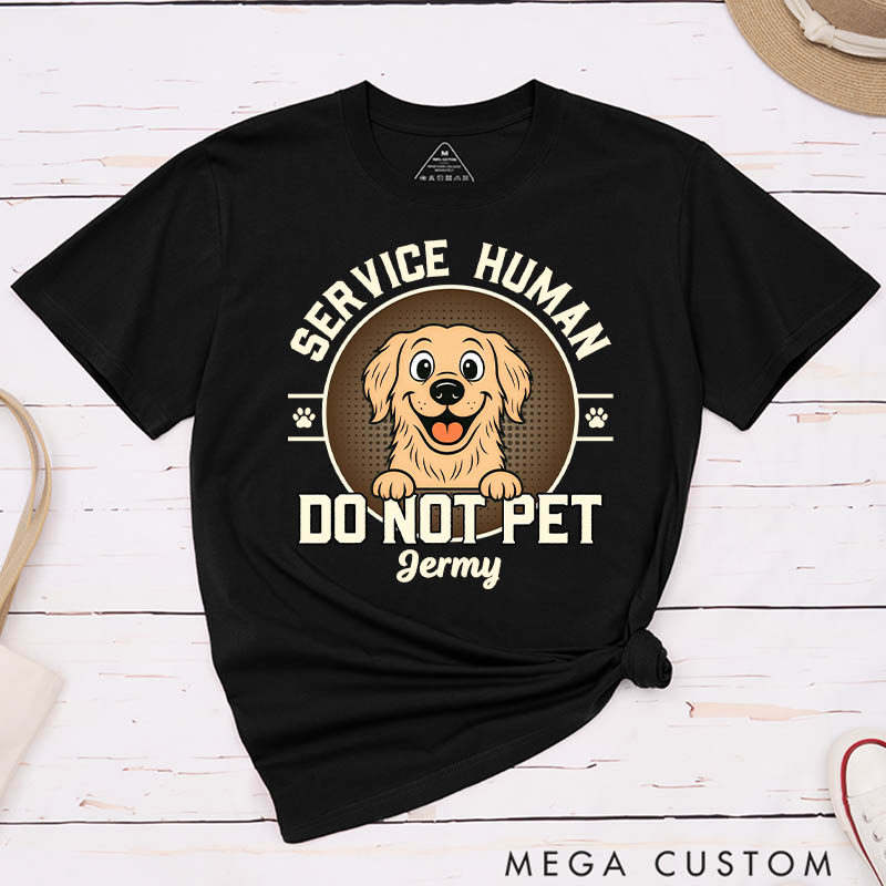 Personalized Service Human Logo T-Shirt Gifts for Pet Lover for Dog Lover