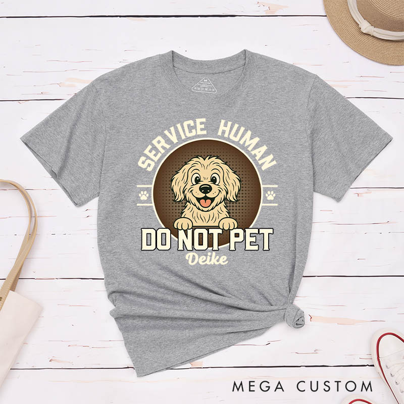 Personalized Service Human Logo T-Shirt Gifts for Pet Lover for Dog Lover